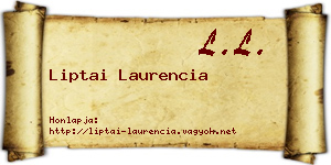 Liptai Laurencia névjegykártya